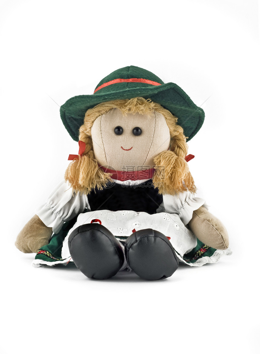 穿国家(民俗)奥地利服装的拉格娃娃图片