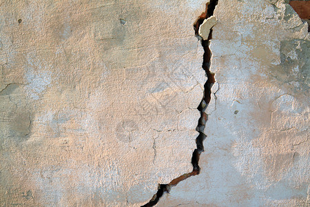 水泥裂缝旧砖墙裂缝背景