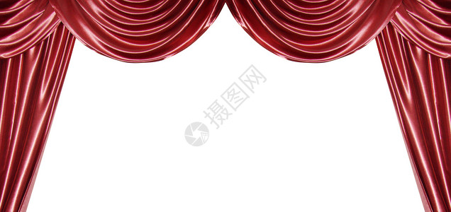 窗帘织物红色天鹅绒展示推介会背景图片