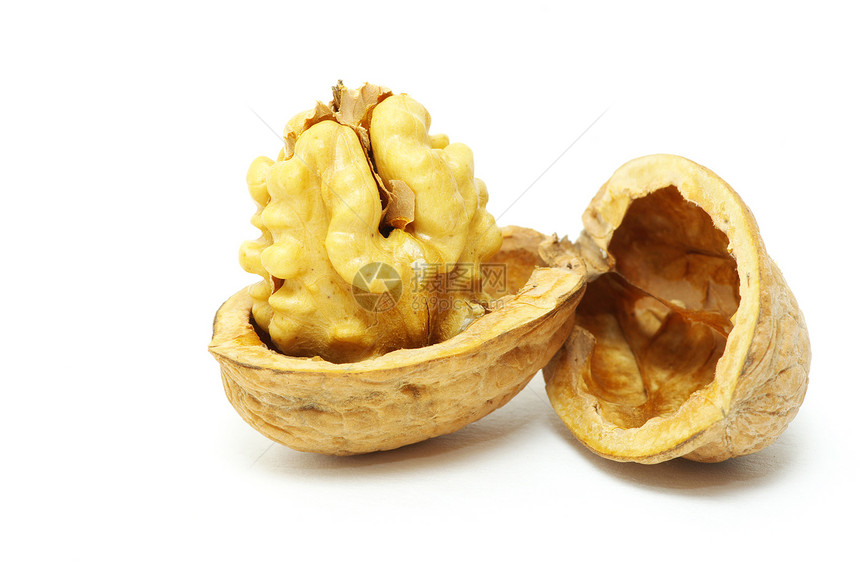 胡桃营养核心粉碎饮食坚果季节性核桃小吃美食棕色图片