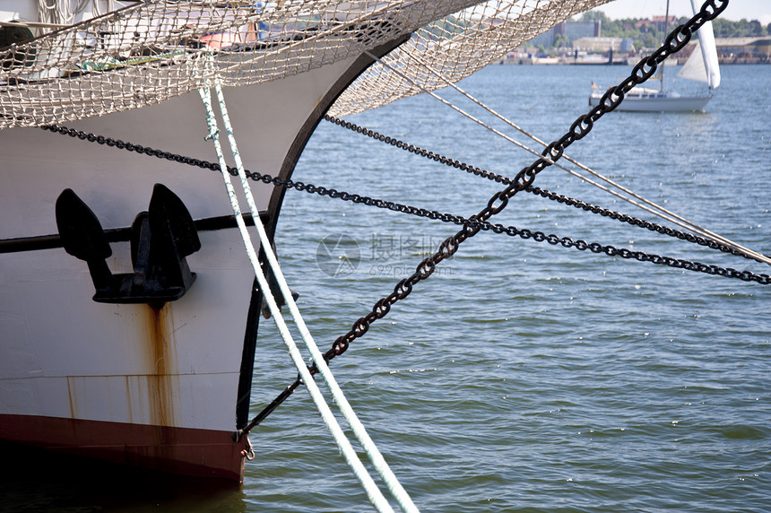 基尔周绳索航行风帆旅行码头防风罩港口城市索具旅游图片