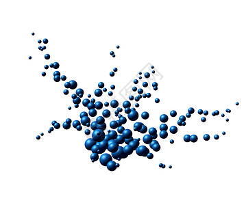 蓝色粒子爆炸背景图片