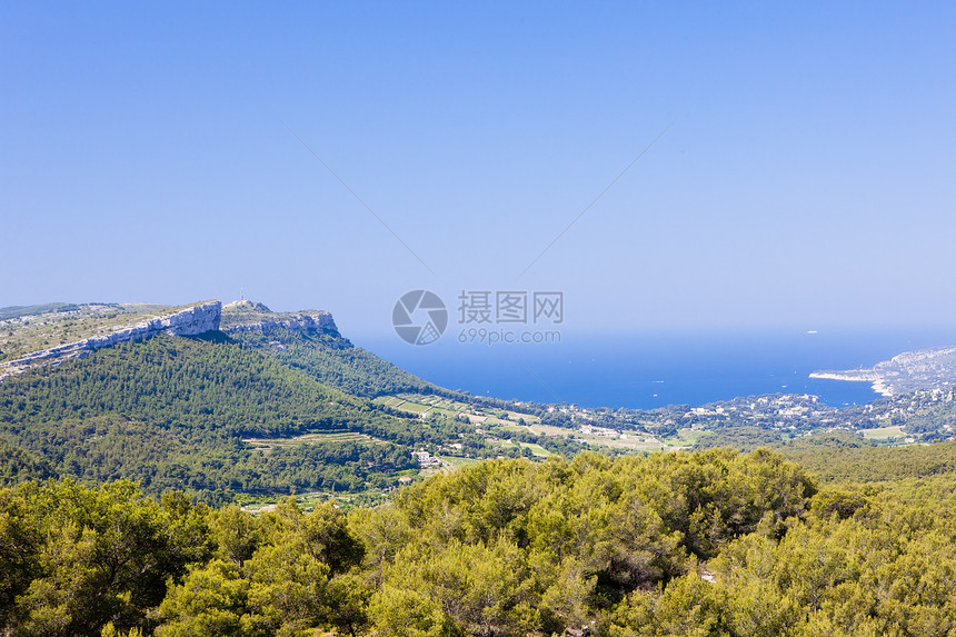 法国普罗旺斯La Ciotat海湾支撑旅行位置海景海岸外观世界风景图片