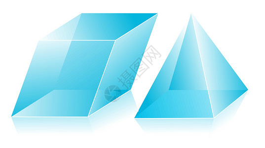 3D 形状立方体玻璃剪贴糊状戒指正方形空中飞人金字塔几何学珠宝设计图片