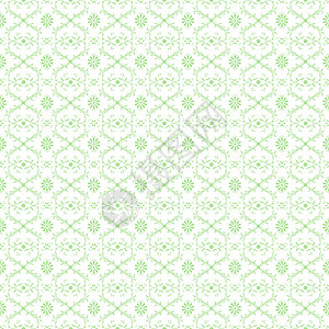 无缝裁缝花类模式创造力绘画装饰条纹插图叶子墙纸白色绿色背景图片