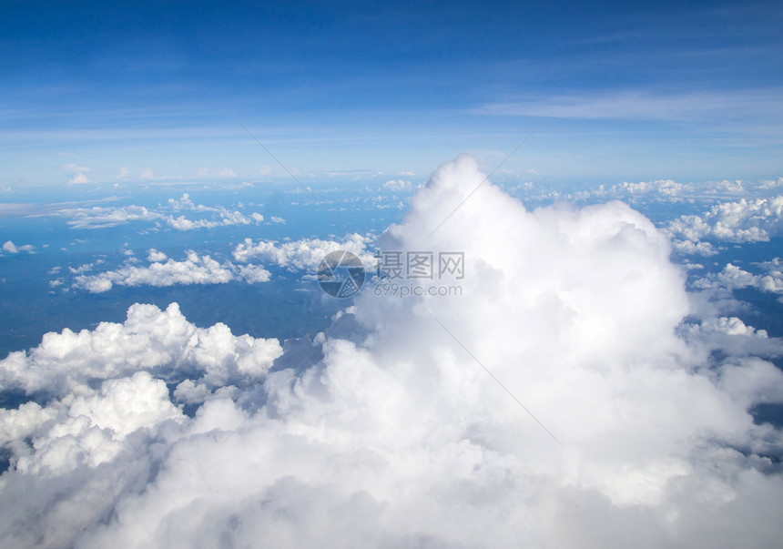 云幕背景假期气氛航空游客乐趣蓝色明信片天气天堂飞机图片