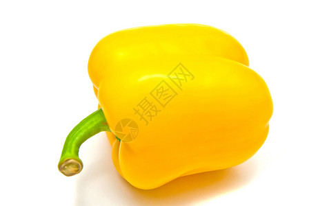 黄黄胡椒闭合黄色健康胡椒绿色食物辣椒蔬菜背景图片