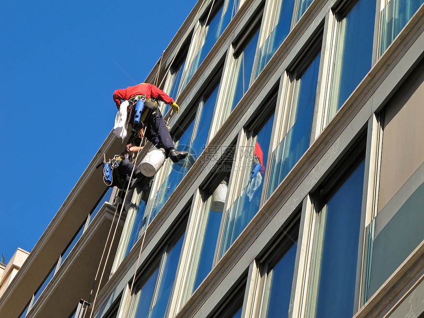 窗口清洁摩天大楼建筑学窗户团队工作建筑商业职业工人玻璃图片