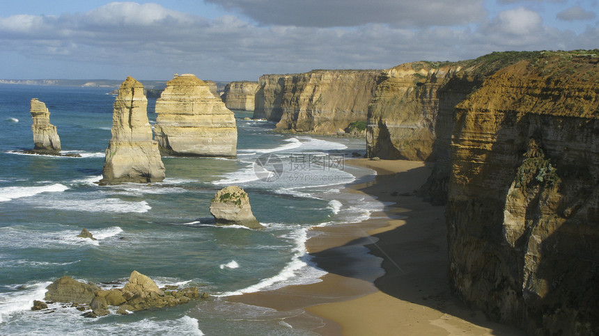 12个使徒旅行景点石头海岸风景假期支撑沿海岩石平台图片