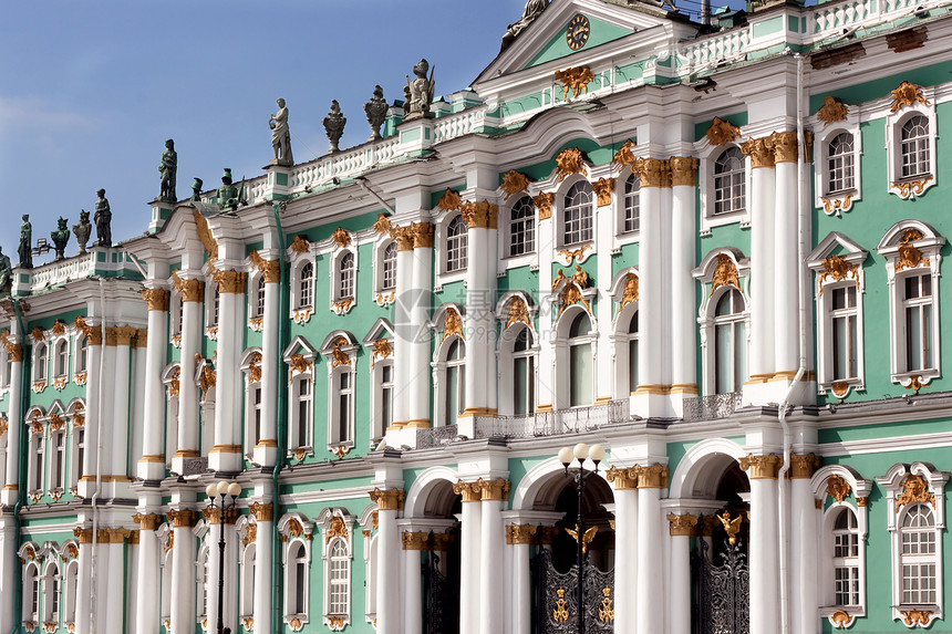俄罗斯 冬季宫场景风格历史艺术柱子正方形博物馆城市雕像访问图片
