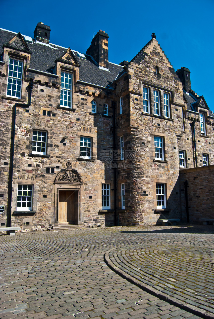 爱丁堡城堡地标纪念碑房屋建筑学建筑晴天图片