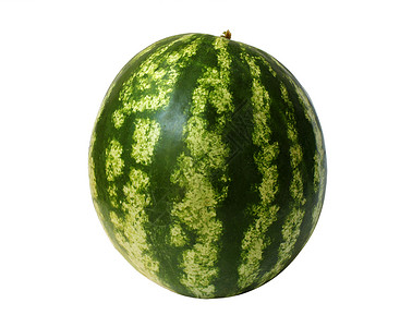 西瓜甜点浆果绿色水果白色背景图片