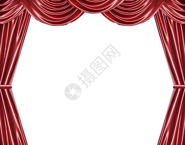 窗帘展示天鹅绒红色织物推介会背景图片