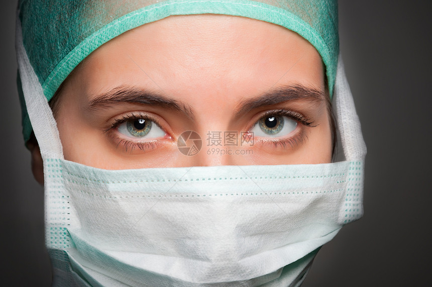 女性外科医生职业帮助专注手术女士治愈房间养护疾病情况图片