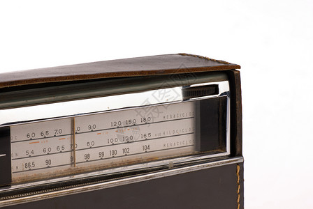 旧无线电台古铜色乡愁模拟水平技术背景图片
