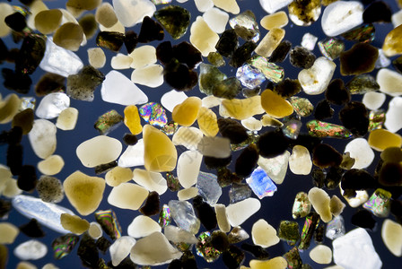 沙粒矿物学矿物光谱极化火山矿物质光学石头显微镜纹理背景图片