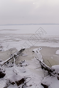 冬季现场白色冻结寒冷季节地景高清图片