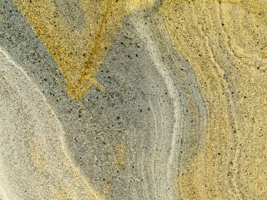 迭层沙石沉积岩平滑表面棕色矿物圆形马赛克结晶分数沉淀地球岩石砂岩图片