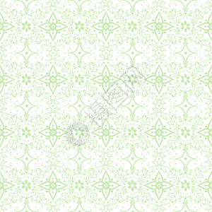 无缝裁缝花类模式墙纸叶子绿色绘画条纹白色插图背景图片