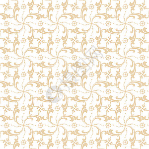 无缝裁缝花类模式叶子白色墙纸插图褐色条纹绘画背景图片