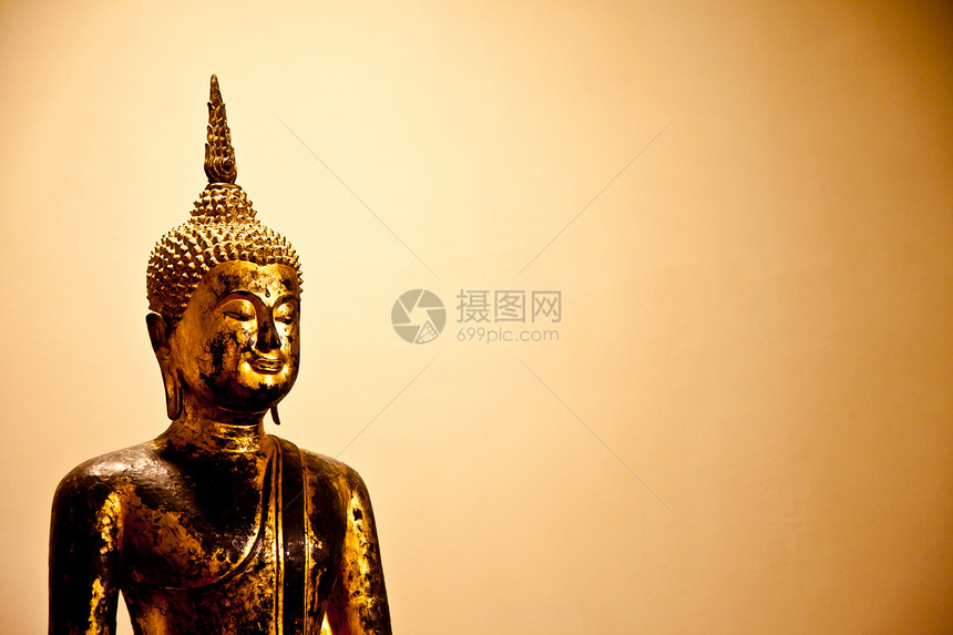 金佛宗教古董文化雕像雕塑冥想旅行智慧金子佛教徒图片