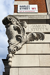 伦敦哈雷街伟大的波特兰街高清图片