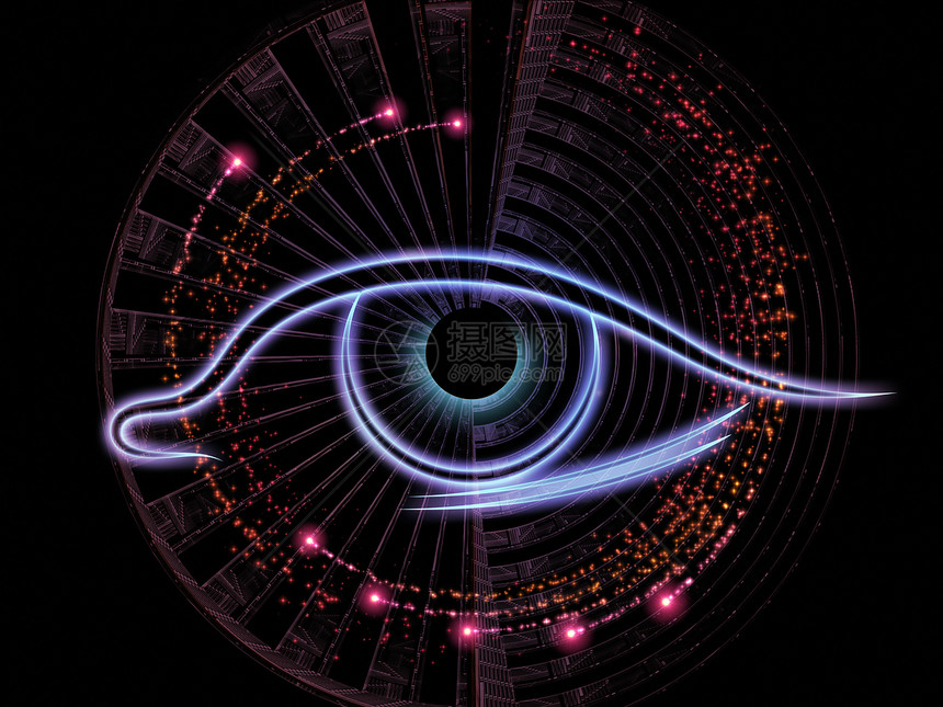 机器的眼睛插图技术作品辉光圆形虚拟现实中心鸢尾花瞳孔手表图片