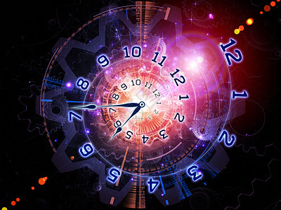 时钟宇宙墙纸小时时间紫色展示日程手表背景图片