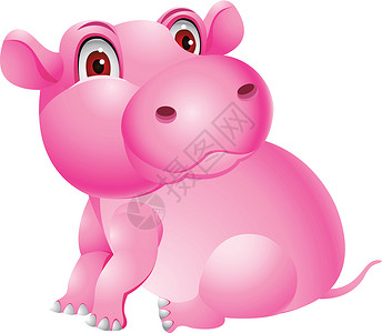 希波漫画动物园卡通片河马动物哺乳动物粉色吉祥物丛林荒野乐趣背景图片