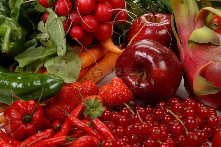 水果和蔬菜萝卜寒冷白色肋骨浆果辣椒烹饪食物图片