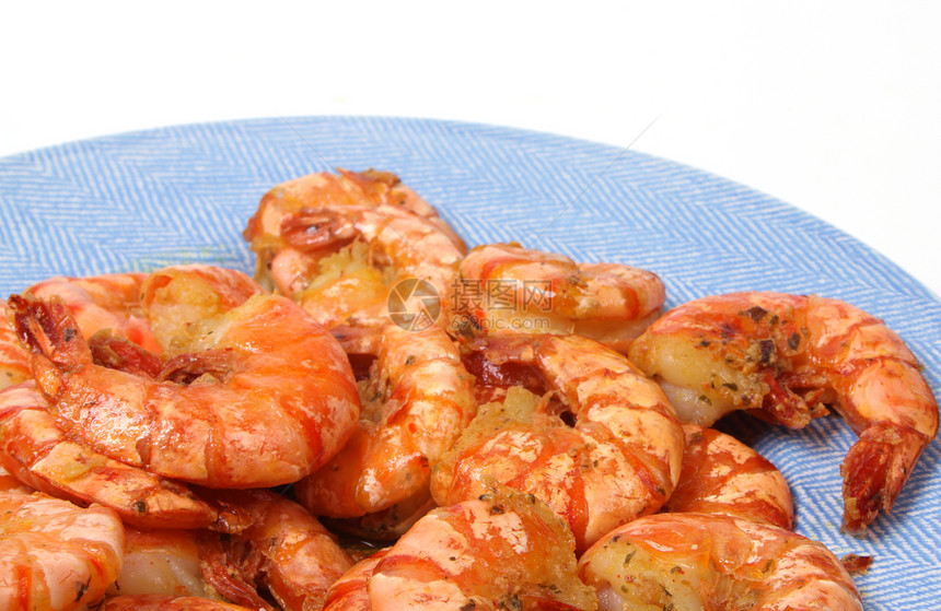 烤虾美食美味小龙虾图片