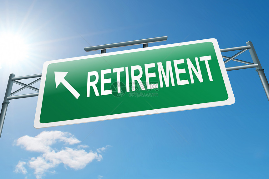 退休概念天空商业插图生活路标金融储蓄投资职业工作图片