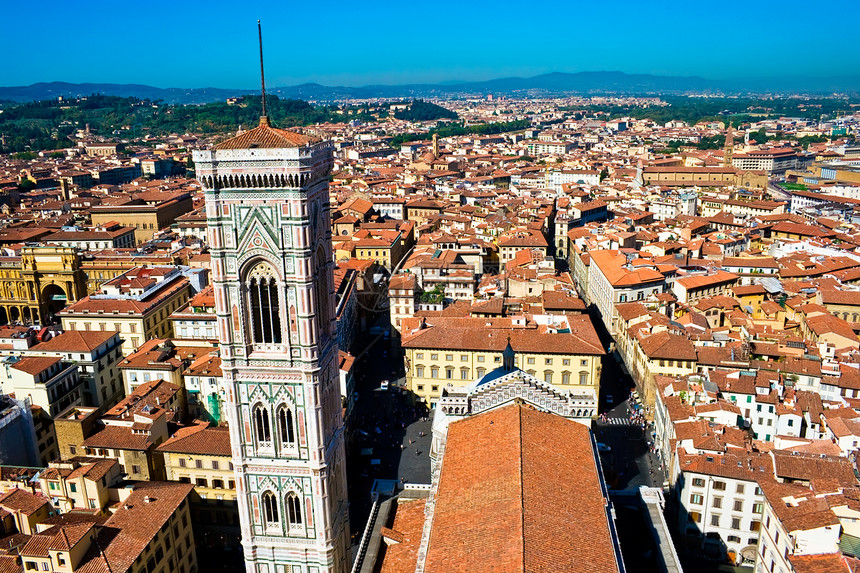 佛罗伦萨太阳纪念碑城市房屋全景文化反射旅游地标艺术图片