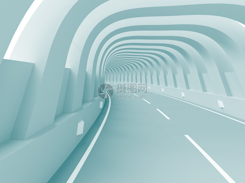 隧道插图交通曲线车道运输运动蓝色小路车辆场景图片