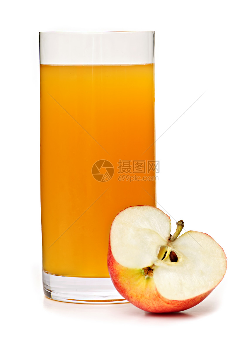 玻璃苹果汁眼镜饮料果汁水果营养不倒翁白色健康种子图片