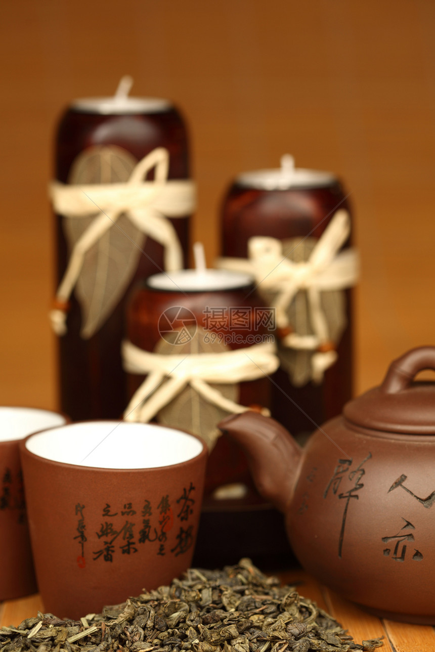 中国茶饮料杯子金子仪式食物传统文化咖啡店植物陶器图片