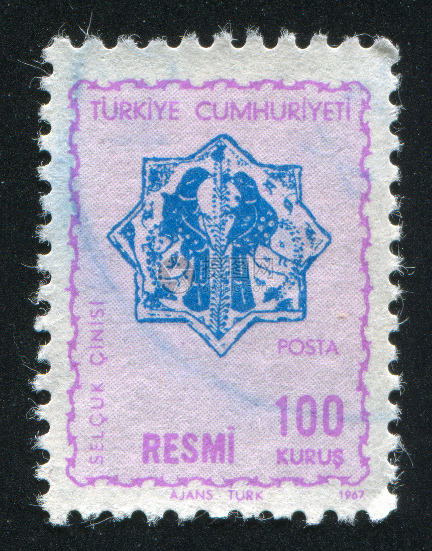 土耳其语模式漩涡集邮椭圆植物古董海豹邮戳邮资叶子艺术图片