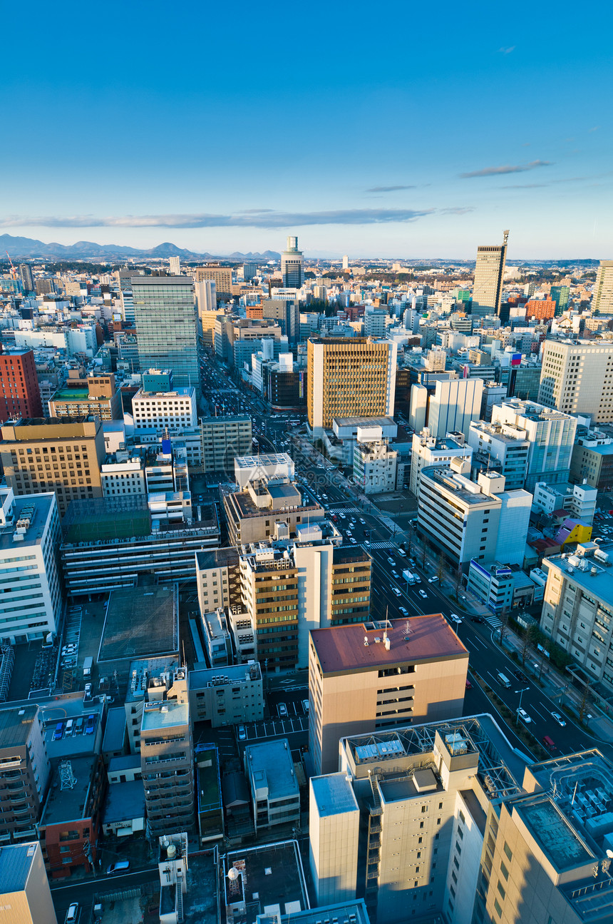 日本仙台寒冷的一天图片