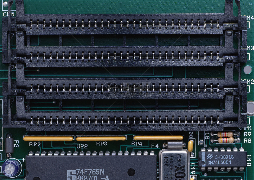 计算机主机架半导体硬件技术微电路红色电脑力量芯片工程高科技图片