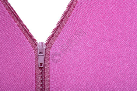 拉链弹性氨纶服装衣服紫红色粉色织物压缩背景图片