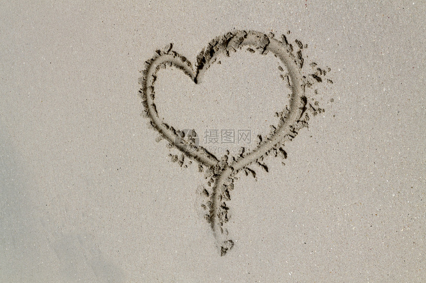 砂之心海洋海岸太阳晴天婚礼海滩图片
