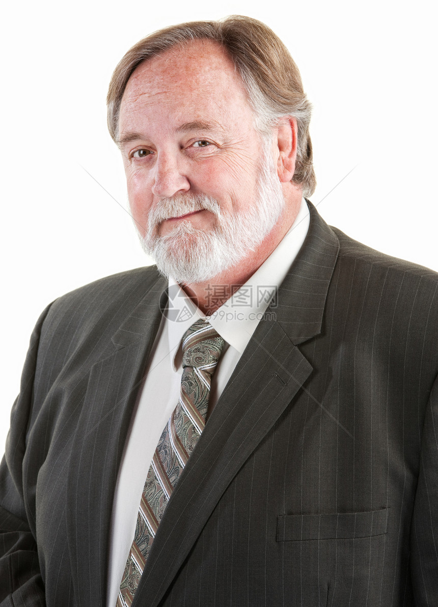 中年微笑的男子男人胡须商业情感套装胡子男性领带西装爆头图片
