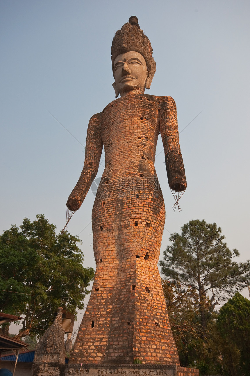 泰国旅行历史博物馆宗教废墟石头雕像文化地面雕塑图片