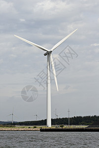 风力发电机车站生产燃料环境电气涡轮螺旋桨车削技术风车保护高清图片素材