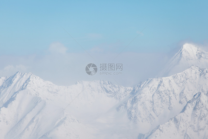 平面顶部旅游顶峰阳光风景蓝色太阳远足滑雪高山爬坡图片