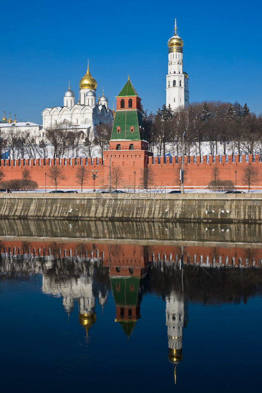 莫斯科中心天空大教堂金子旅游建筑学圆顶旅行首都宗教图片