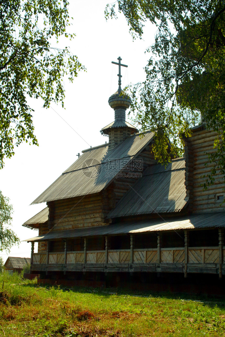 俄罗斯木制建筑 圣殿图片