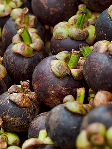 芒果泥热带健康维生素藤黄山竹水果紫色市场甜点背景图片