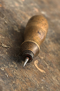 古老变换木匠工匠古董爱好工具木头工作锥子背景图片