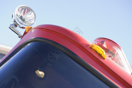 火力发动机的详情水平天空运输大灯车辆挡风玻璃服务情况闪光灯消防车背景图片